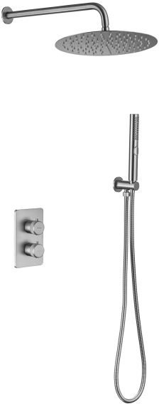 5.31013-BN PRIORITY V.2 Термостат Vernet+Душ Slim 300мм+Душ.набор,Easy box,браш.никель (265385) - 0