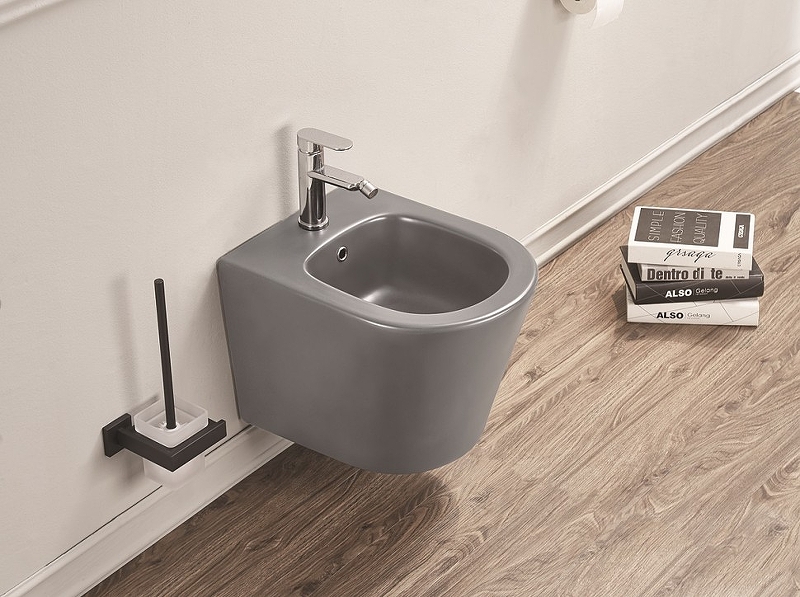 Биде подвесное Ceramalux светло-серый  5330MH - 1