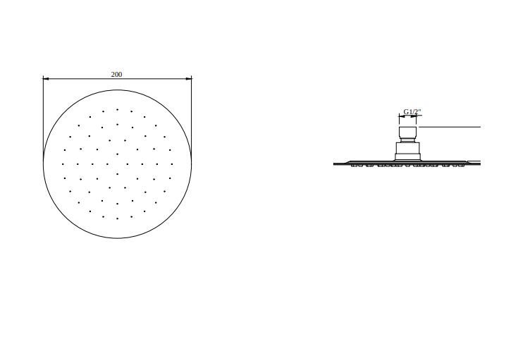 Верхний душ Villeroy&Boch Universal хром  TVC00040120061 - 2