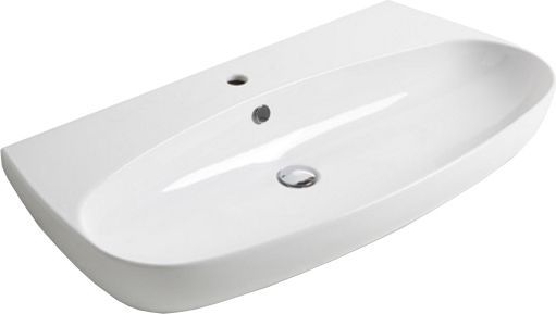 SIMAS Vignoni раковина накладная/подвесная 100*52см , с 1 отв. под смеситель, цвет: белый VI12bi*1 - 0