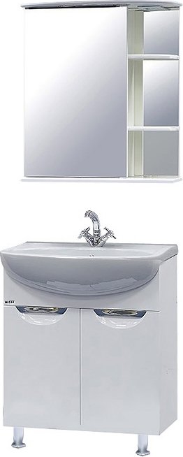 Зеркало-шкаф Misty Магнолия 60 L с подсветкой Э-Маг04060-01СвЛ - 1