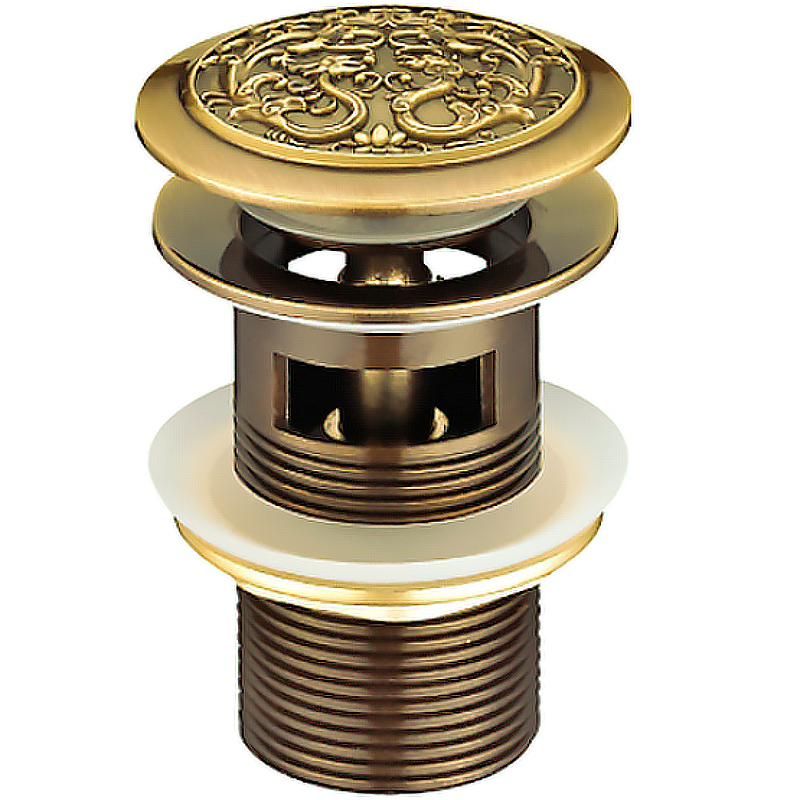Донный клапан Bronze de Luxe Орнамент click-clack Бронза, 21989 - 0