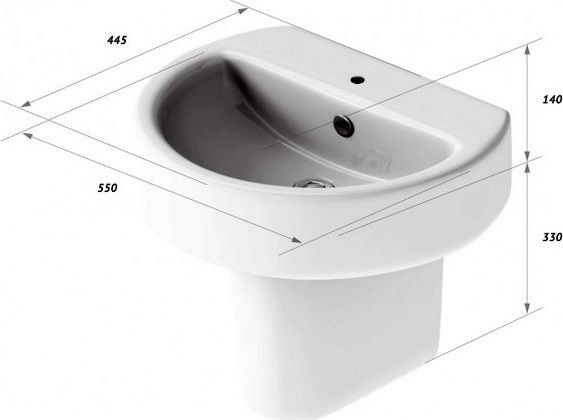 Раковина Sanita luxe Best luxe BSTSLWB01 - 12