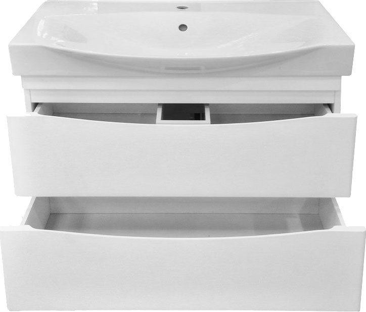 Мебель для ванной Misty Элвис 85 подвесная, белая П-Элв01085-0112ЯПо - 8