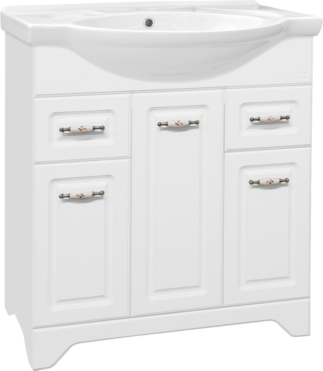 Мебель для ванной Style Line Олеандр-2 75 Люкс, белая - 6