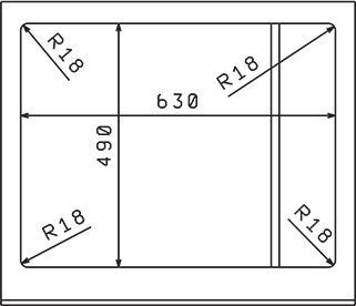 Мойка из гранита Florentina Липси черный  20.125.C0650.102 - 2