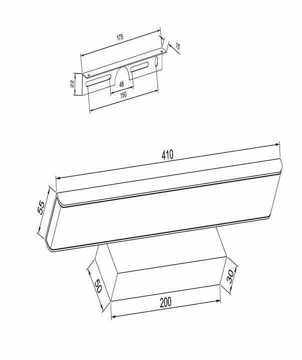 Подсветка для зеркал Maytoni Gleam MIR005WL-L16B - 1