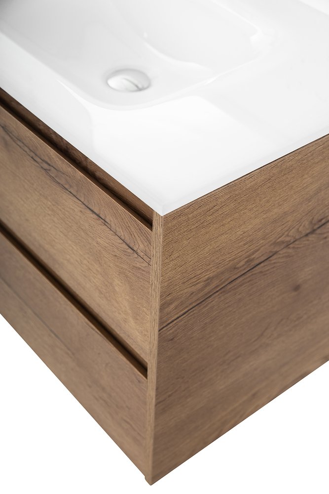 Тумба с раковиной BelBagno Kraft 90 темное дерево - 9