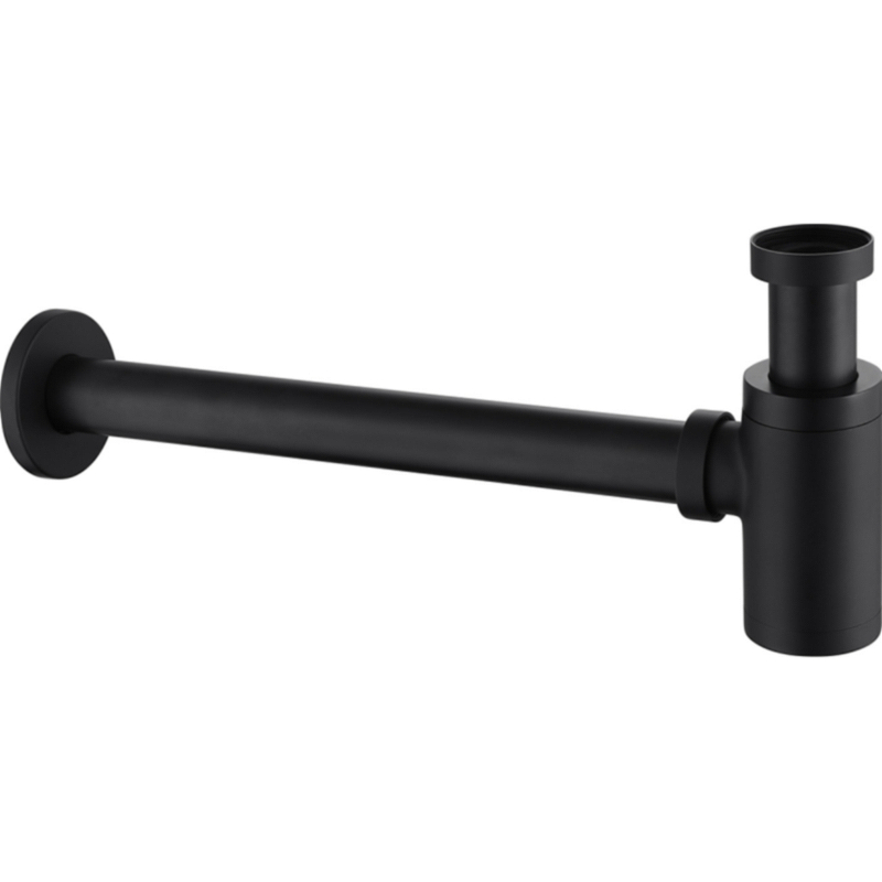 Сифон для раковины Abber черный, матовый  AF0030B - 0