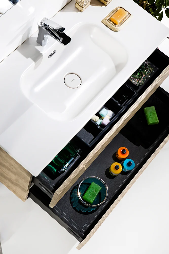 Тумба под раковину Armadi Art Vallessi 100 светлое дерево 837-100-L - 9