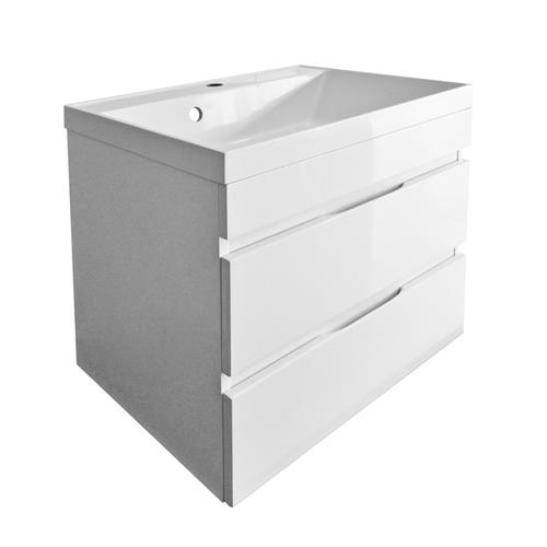 Тумба под раковину подвесная Stella Polar Памелла 90 белая SP-00000809 - 0