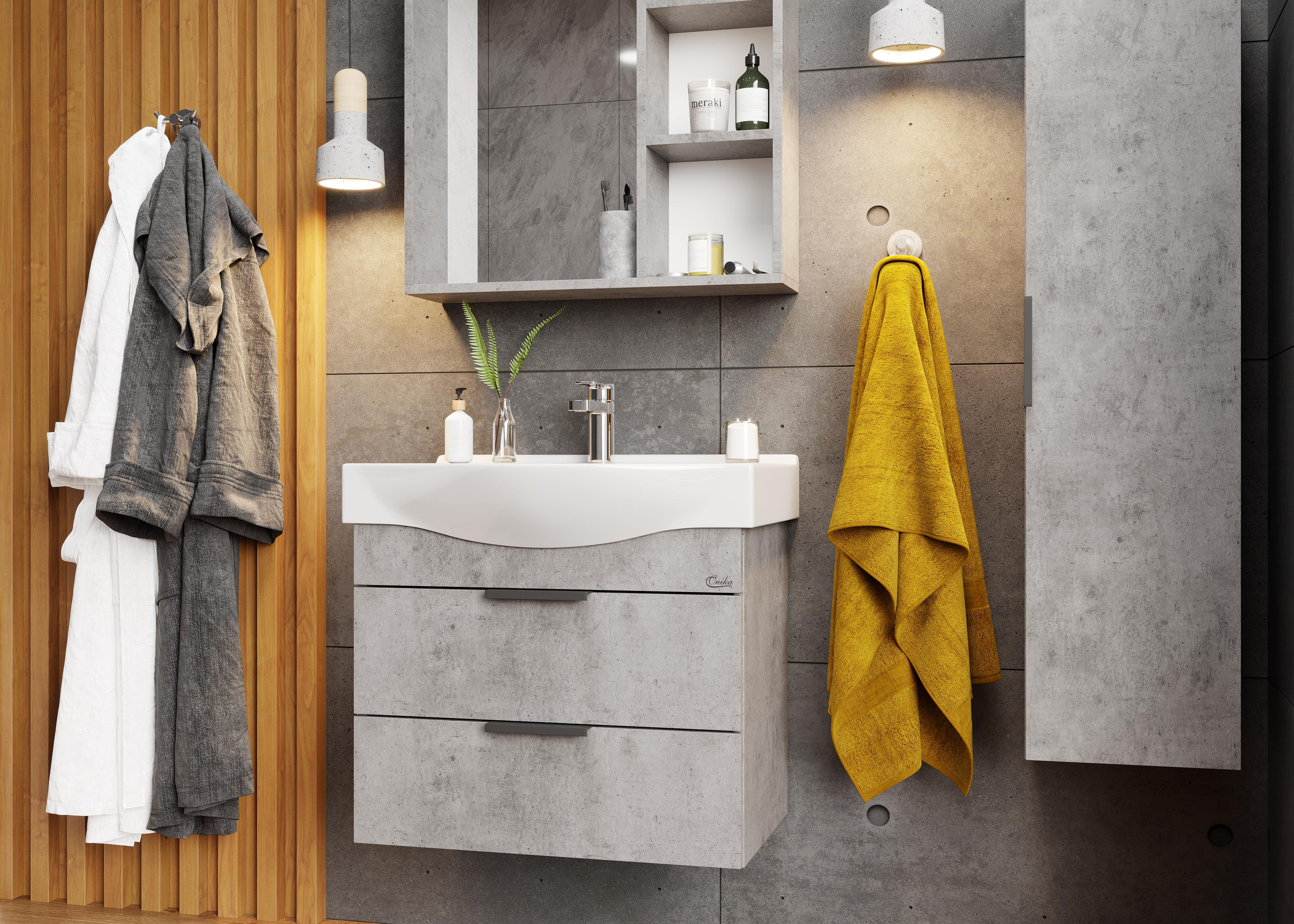 Комплект мебели Onika Девис 65 бетон чикаго (106546) - 2