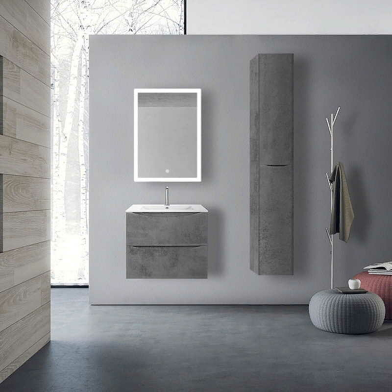 Шкаф-пенал Vincea Mia 170х35 левый бетон VSC-2M170BT-L - 1