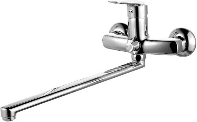 Смеситель для ванны с длинным изливом с керамическим дивертором, Torr, IDDIS, TORSBL2i10WA - 0