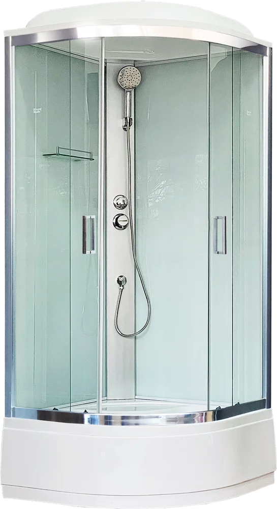 Душевая кабина Royal Bath CK 90x90 профиль хром стекло прозрачное RB90CK5-WT-CH - 0