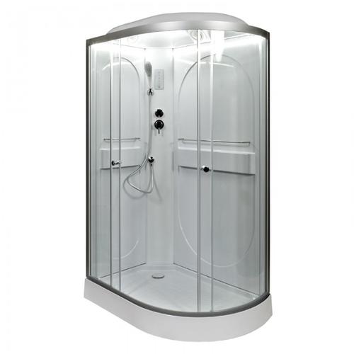 Душевая кабина Deto L 120х80 с подсветкой, хром  L602LLED - 0