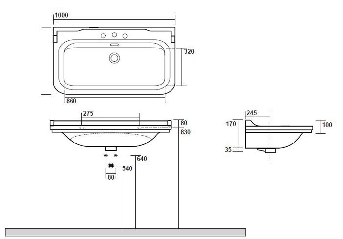 Подвесная раковина Kerasan Waldorf  4142K1 - 1
