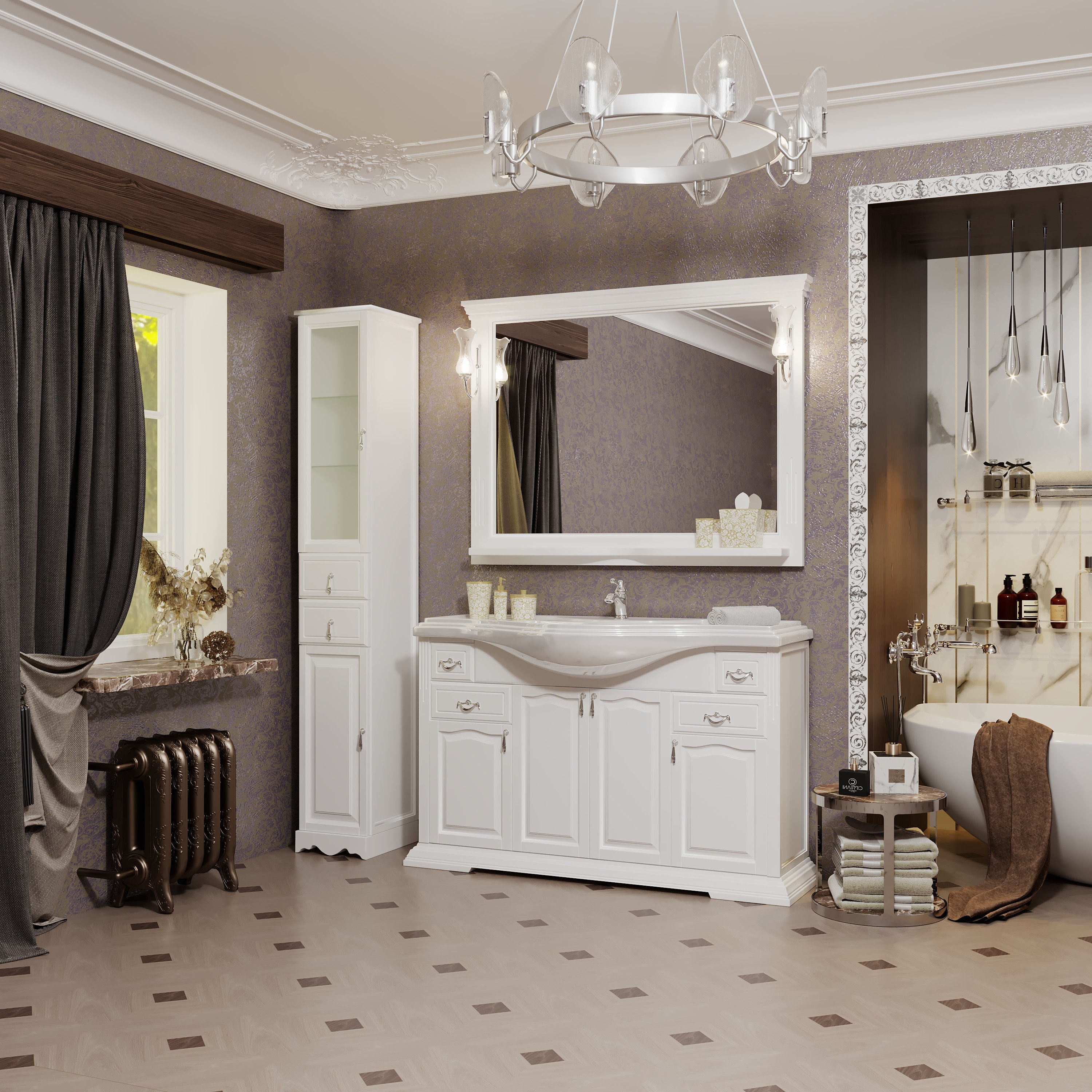 Шкаф-пенал Opadiris Риспекто 30 L белый матовый Z0000012641 - 1