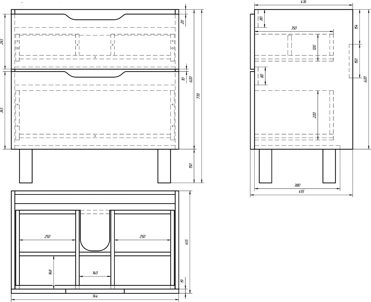 Мебель для ванной Dreja.Eco Q Plus 80 белая - 5