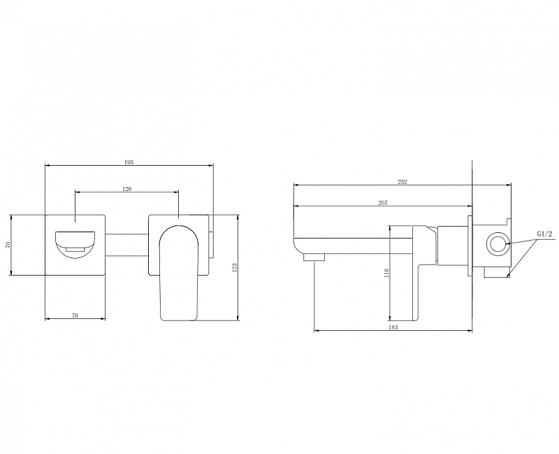 Смеситель для раковины Abber Weiss Insel белый, хром  AF8082W - 2