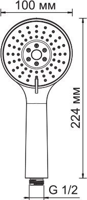 Душевая лейка Wasserkraft A002 - 4