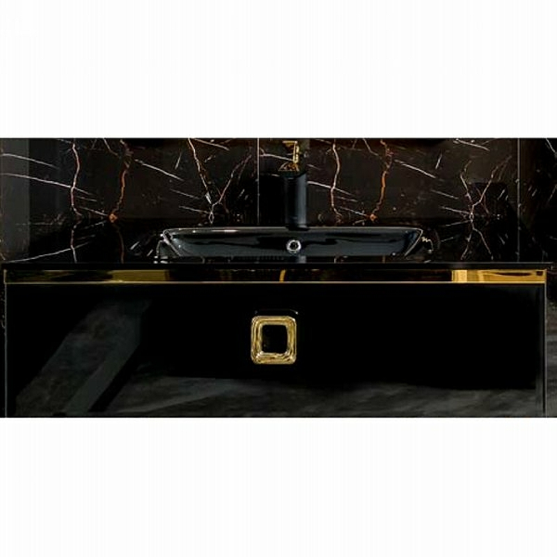 Тумба под раковину Armadi Art Lucido 100 черный 770-100-B - 0
