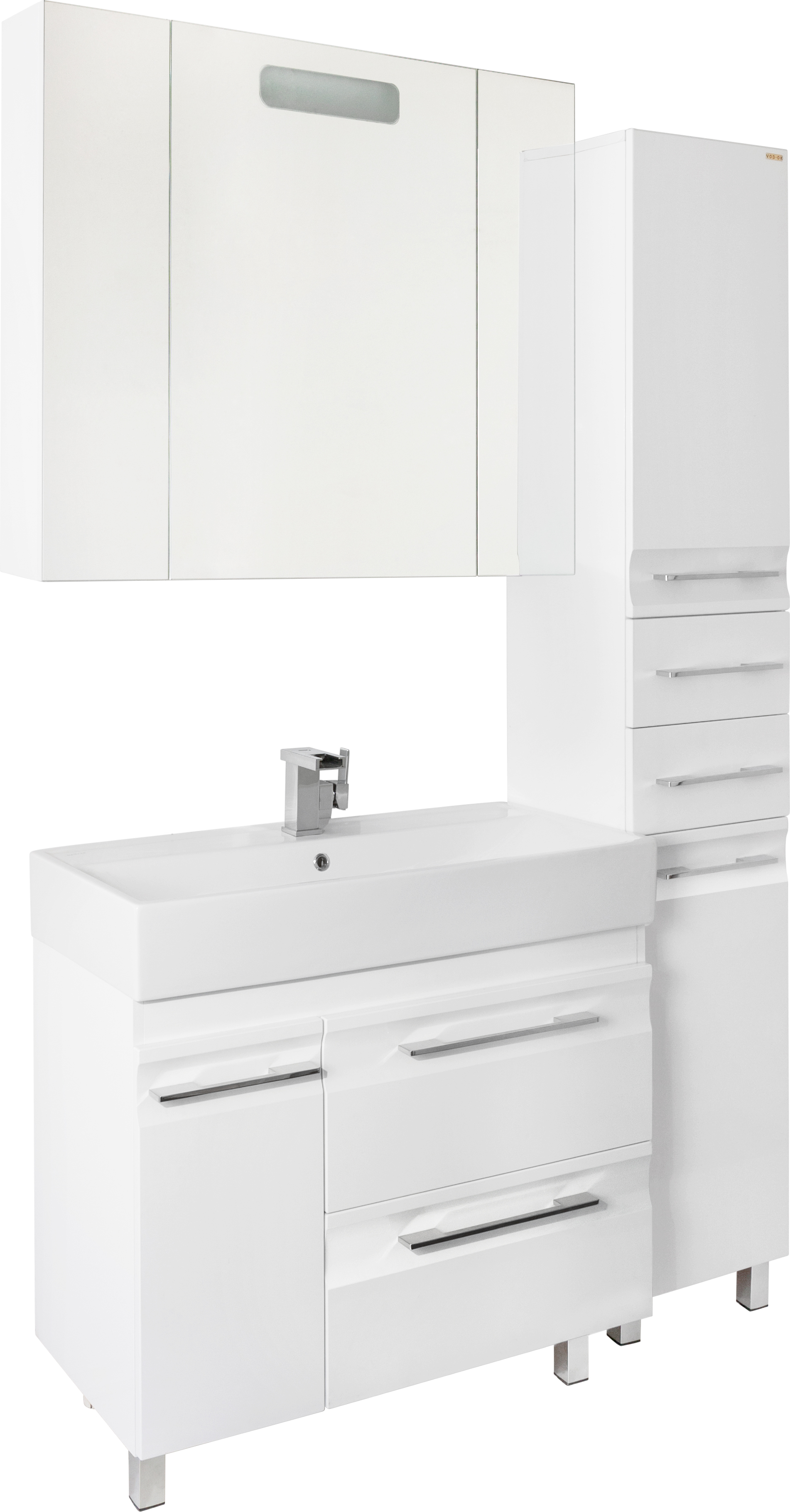 Шкаф-пенал Vod-Ok Мальта 35 R, белый 3834 - 1