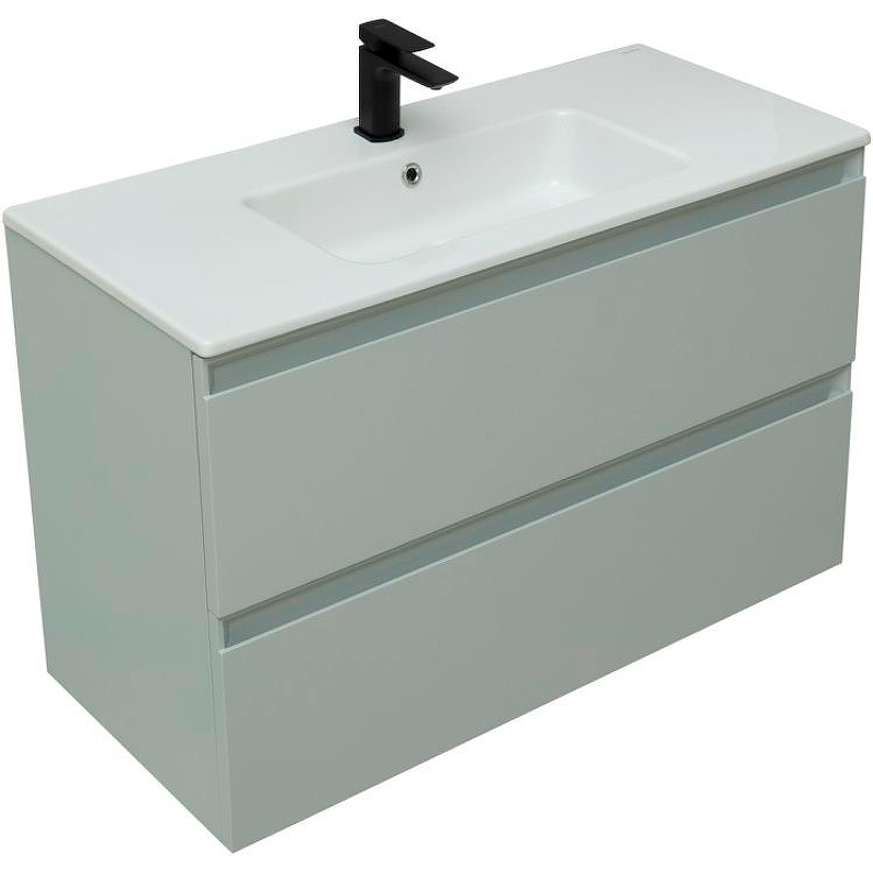 Тумба под раковину Allen Brau Eclipse 100 светло - зеленый матовый 1.E1003.PWM - 3