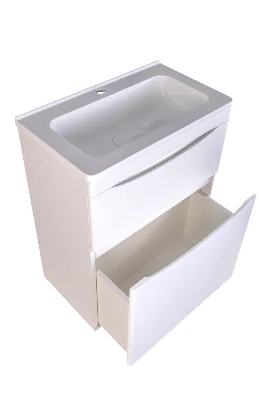 Тумба под раковину Style Line Бергамо 60 Люкс Plus, белый  СС-00002307 - 1