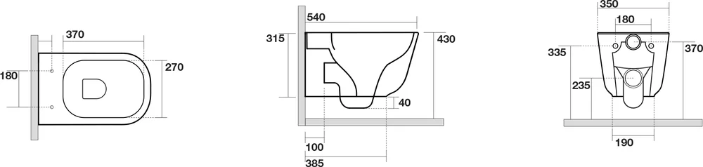 Унитаз подвесной Kerasan Tribeca с сиденьем микролифт Nocciola  511481 - 3