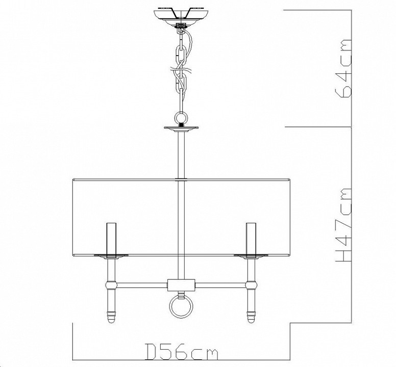 Подвесная люстра Divinare Candela 1162/01 LM-5 - 3