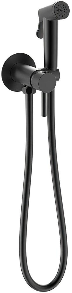 Гигиенический душ Bravat со смесителем, чёрный D9151BW-ENG - 0