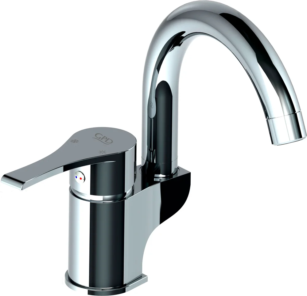 Смеситель для раковины GPD Atros хром MTL65 - 0