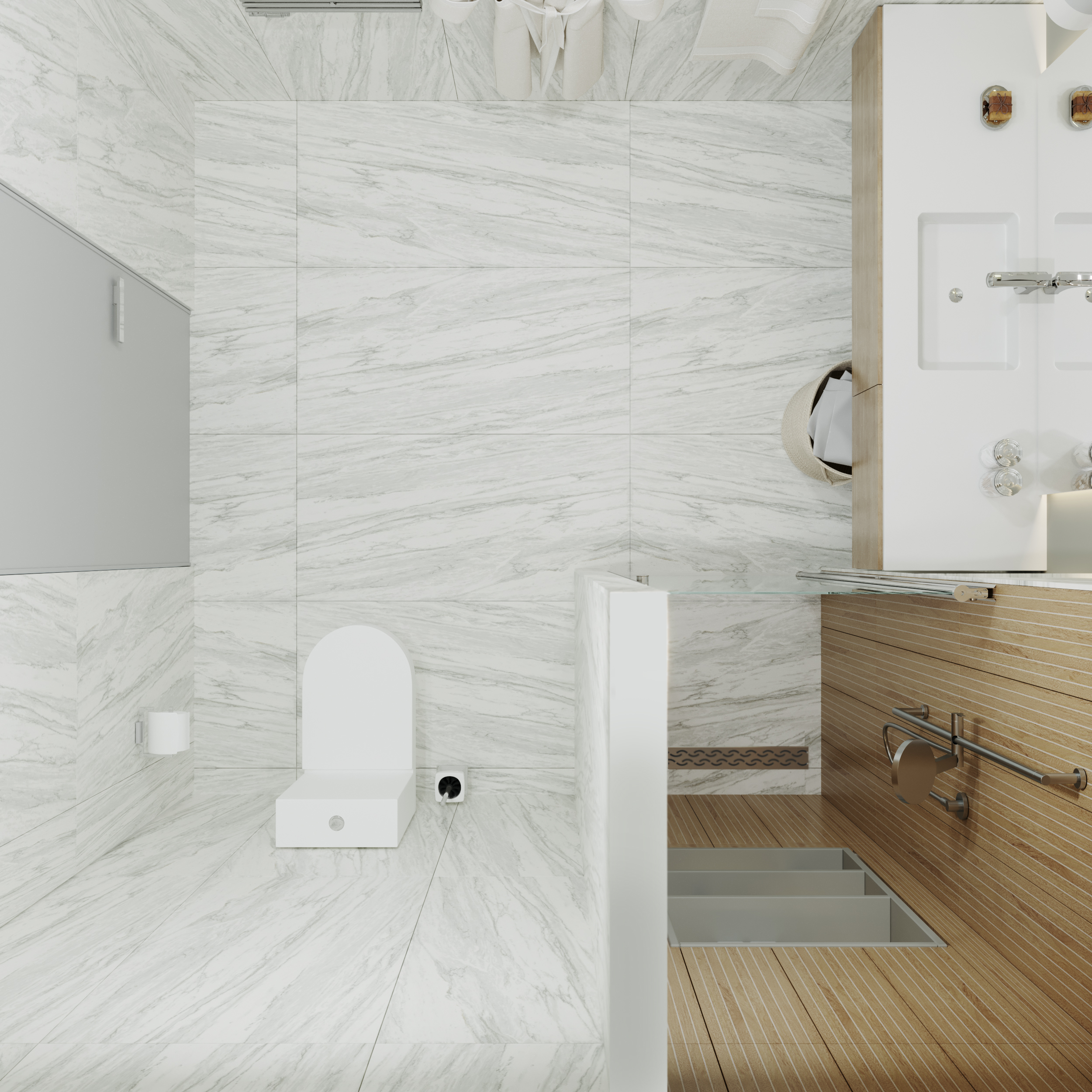 Душевая дверь в нишу DIWO Анапа 70х185, профиль хром глянец Щ0000055501 - 4