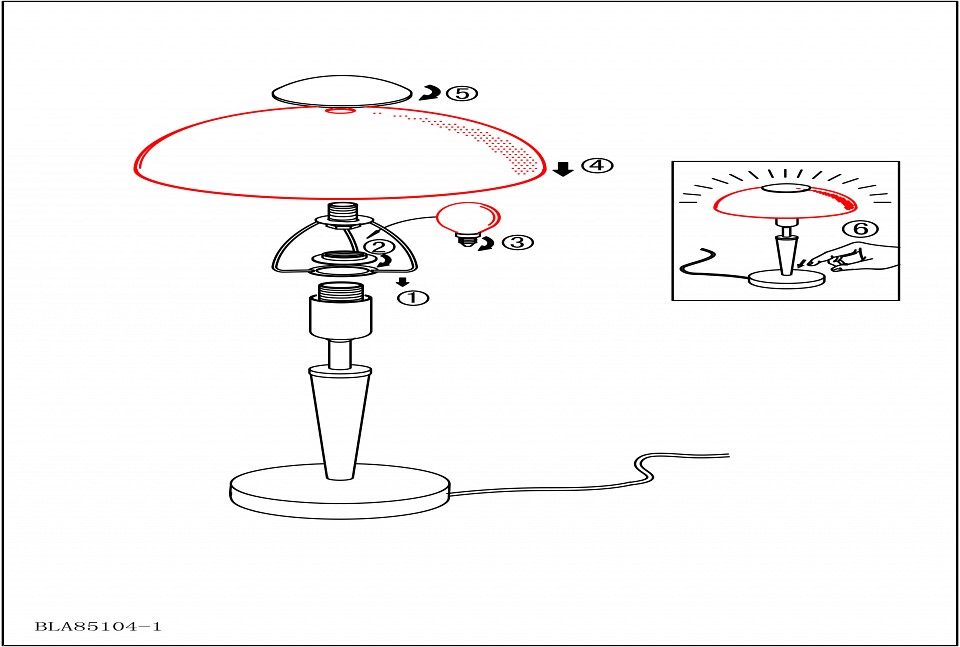 Настольная лампа декоративная Eglo ПРОМО Solo 1 85104 - 1