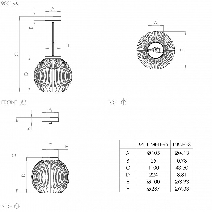 Подвесной светильник Eglo Venezuela 900166 - 2