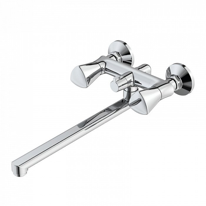 Смеситель для ванны с длинным изливом с керамическим дивертором Bounce, IDDIS, BOUSBL2i10WA - 0