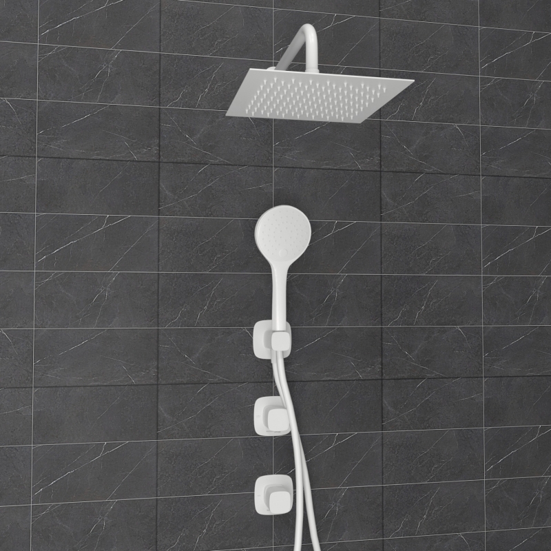 A9551.266.146.254.328.156.155  Встраиваемый комплект для душа с верхней душевой насадкой и лейкой - 1