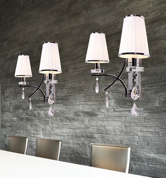 Бра LUMINA DECO Glamour LDW 66247-2 WT+CHR - 5