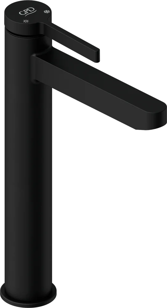 Смеситель для раковины GPD Gildo черный матовый MSL165-S - 0