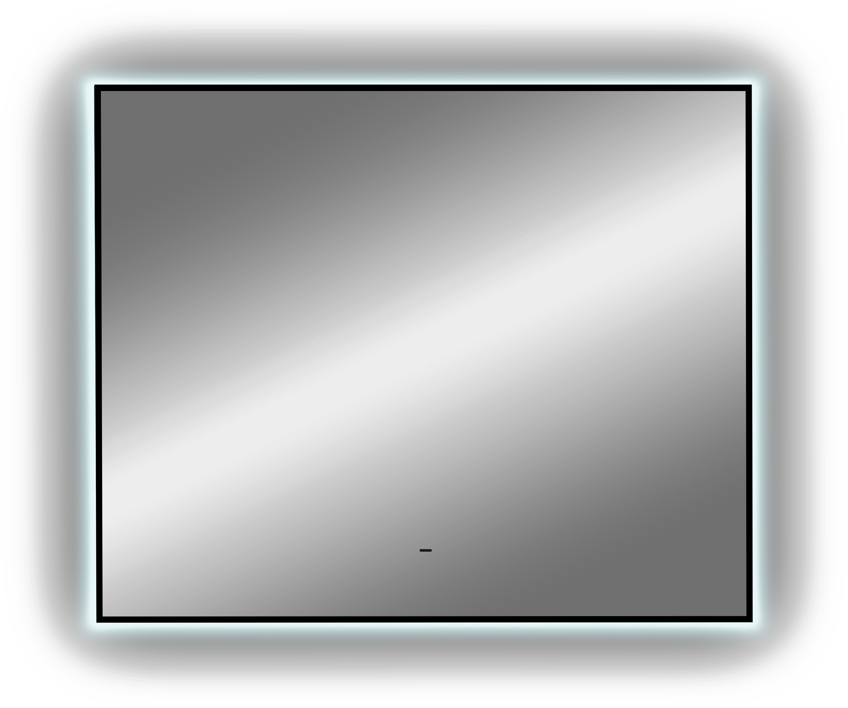 Зеркало DIWO Элиста 80 черное, с подсветкой ЗЛП1734 - 8