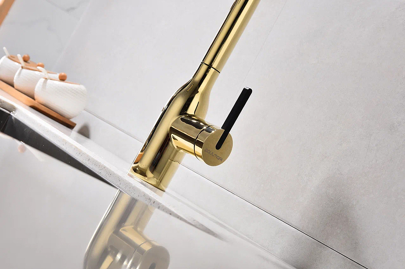 Смеситель для кухни Paulmark Viper золото Vi213105-G - 11