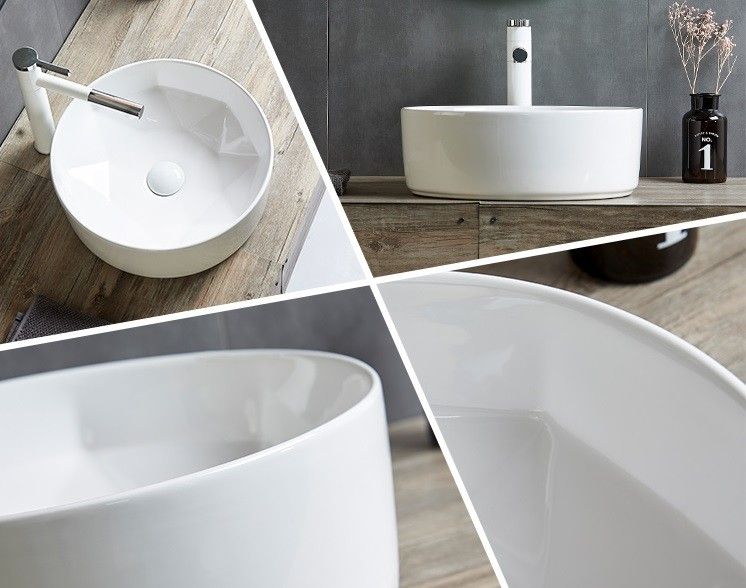 Раковина накладная Ceramalux N белый  9425 - 7