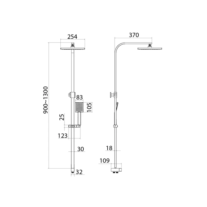 Душевой гарнитур с верхней лейкой, Bild, IDDIS, BIL1FSBi76 - 1
