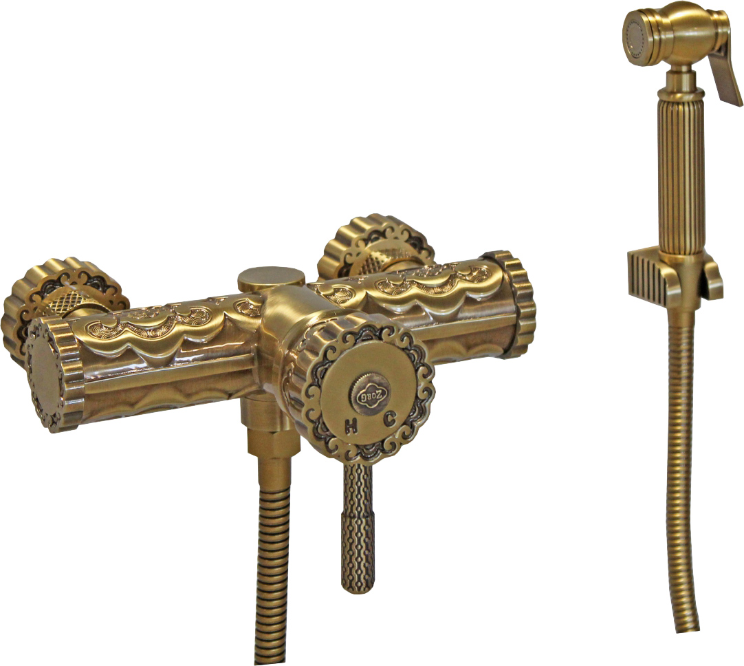 Гигиенический душ Zorg Antic A 123 BD-BR со смесителем - 0