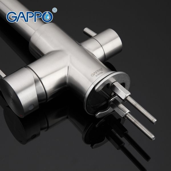 Смеситель для кухни Gappo стальной G4399 - 6