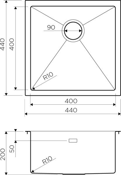 Металлическая мойка Omoikiri Taki  4973044 - 2