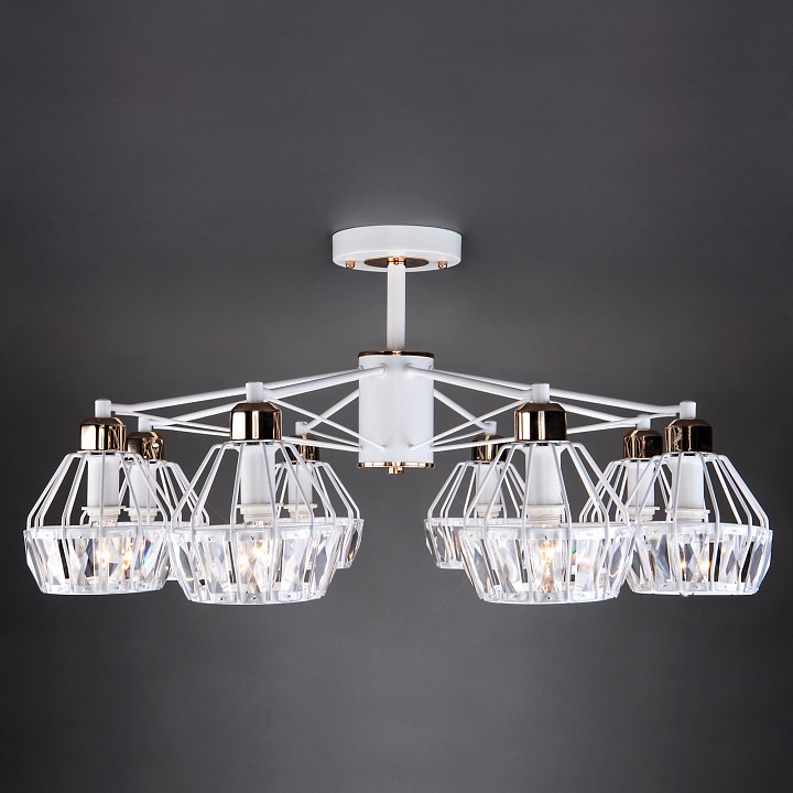 Люстра на штанге Eurosvet Lord 70075/8 белый - 2