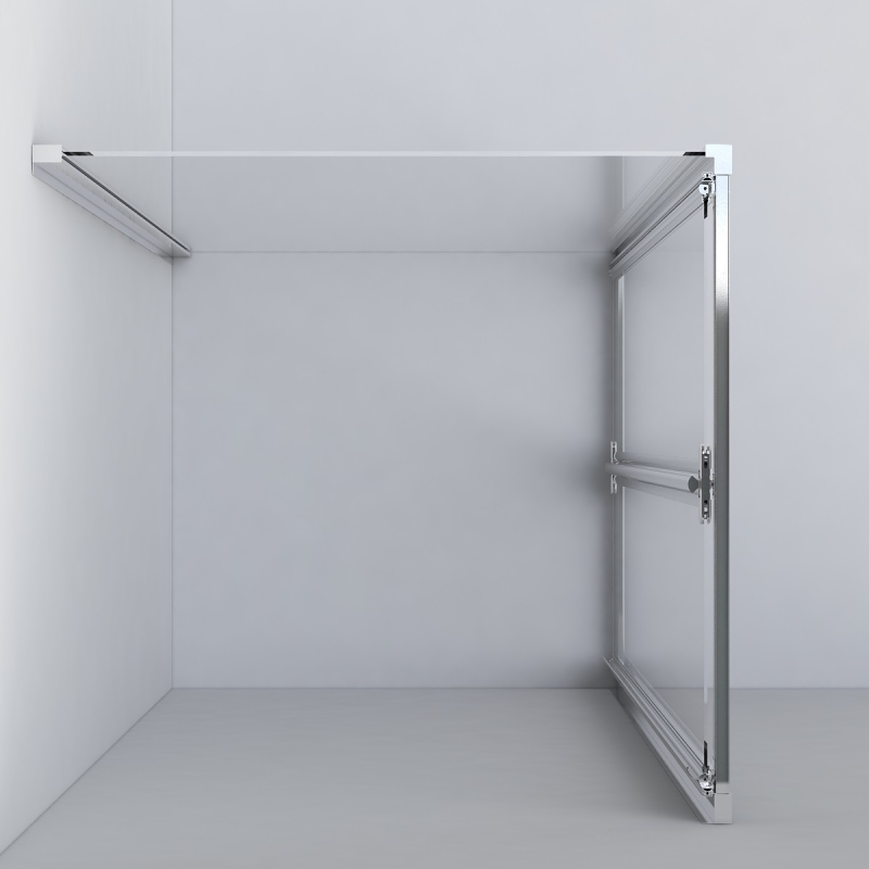 Душевой уголок Vincea Garda 90х80 хром стекло прозрачное VSR-1G8090CL - 1