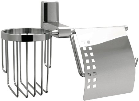 Держатель туалетной бумаги Wasserkraft Leine K-5059 с держателем освежителя воздуха - 0